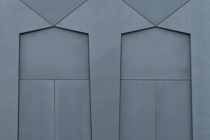  Die dreidimensionalen Glasfaserbeton-Elemente schaffen eine eindrucksvolle Tiefe und verleihen der Architektur eine besondere Ausdruckskraft 