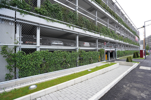  In Köln entstand an einem Parkhaus eine der größten vertikal begrünten Flächen Deutschlands 