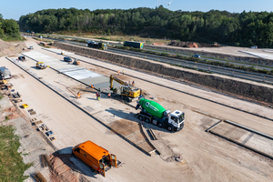  Das Projekt wird zugleich als Pilotstrecke genutzt, um auszuloten, ob sich Recyclingbeton als Rohstoff auch in größerem Umfang als bisher im Straßenbau einsetzen lässt 