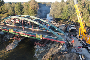 2021 Wertach – Stabbogenbrücke Quer-/Längsverschub 