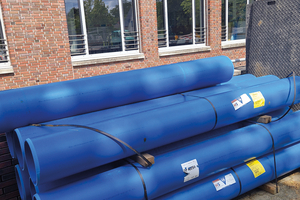 Zum Einsatz kommt auf dem Schulgelände in Telgte ebenfalls das gut zu verlegende HS-Kanalrohrsystem von Funke Kunststoffe