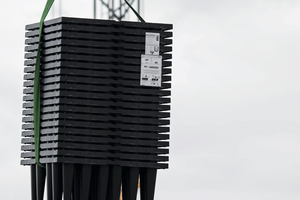  Die platzsparende Anlieferung und Lagerung ist vor allem bei Bauvorhaben mit wenig Lagerflächen wichtig 