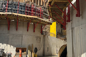  Rundwände mit unterschiedlichen Radien, geklettert mit der HC-JumpForm und geschalt mit dem Radius-System 