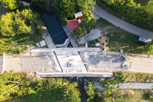  Brettachbrücke in Neuenstadt während der Sanierung 