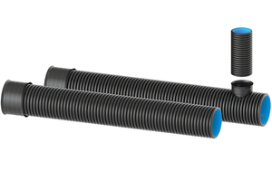  Das Zubehörprogramm umfasst Dichtringe, Endkappen, Bögen und Aufsetzrohre für Inspektionsöffnungen. Mit den DN/OD 500 Schachtaufsetzrohren ist eine einfache Wartung des Stauraumkanals mittels gängiger Kanal-, Spül- und Inspektionstechnik jederzeit möglich. Die Spülfestigkeit der Verbundrohre ist gemäß DIN 19523 nachgewiesen 