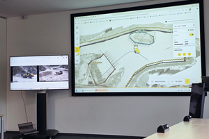  Autonomes Fahren als Live-Demonstration: In einem 200 Kilometer entfernten Steinbruch wird ein Radlader online aus Telfs gesteuert und übernimmt die ihm vorgegebenen Aufgaben  