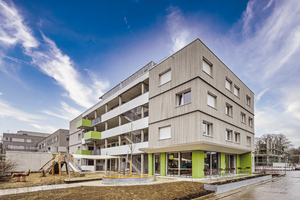  Offen, einladend, hell und modern: So präsentiert sich der Neubau mit Wohnungen für Mieterinnen und Mieter mit geringem Einkommen 