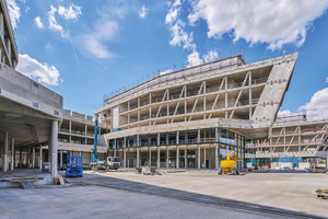  Mithilfe 3D-Planung wurden Schalungen für über 40 unterschiedliche V-Stützen-Varianten des Fachwerks geplant und in Ortbeton erstellt 