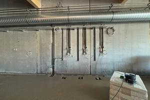  Eine vorkonfektionierte Installation ermöglicht im Nachgang auch einen schnelleren Innenausbau im Vergleich zu konventionell gemauerten Wänden 