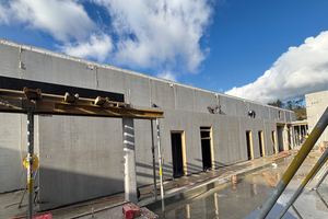  Da die Elemente nicht verputzt werden müssen, konnte wertvolle Bauzeit gespart werden 