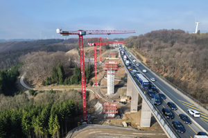  Für das erste Teilbauwerk wurden 14.000 Kubikmeter Beton, 2.000 Tonnen Bewehrungsstahl sowie 250 Tonnen Spannstahlglieder verarbeitet 