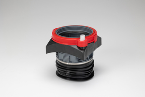  Der Funke VPS Turbo besteht aus einer Kombination aus Tragwerk, Dichtkragen und einer speziell aufgebauten Dichtung. Der Dichtkragen passt sich stufenlos an die innere Kontur der Bohrlaibungskante im Hauptrohr an. 