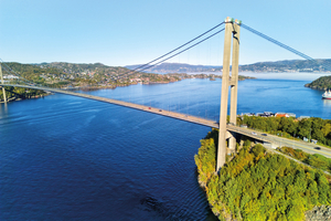  Die Askoy-Brücke im Südwesten Norwegens hat eine Hauptspannweite von 850 Metern 