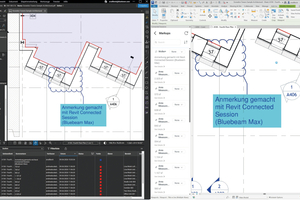  Verbundene Studio Sitzungen mit Revit verknüpfen Bluebeam-Markups direkt mit der richtigen Stelle in einer Revit-Zeichnungs- und Modellansicht, sodass effektiv über PDF und über BIM hinweg zusammengearbeitet werden kann 