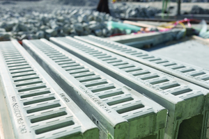  Der monolithische Aufbau aus Hochleistungsbeton macht die Entwässerungsrinne BG-Filcoten one urban so belastbar 