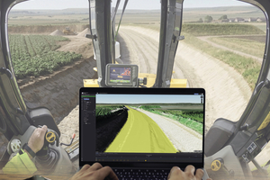  Die gesammelten Informationen werden direkt an das Smart Construction Dashboard übermittelt, das daraus für das Projektteam einen hochauflösenden digitalen 3D-Zwilling erstellt 