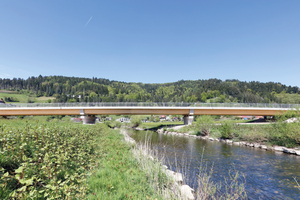  Die Kinzigbrücke soll die Verkehrssituation zwischen Haslach und Fischerbach sowie die Sicherheit von Fahrradfahrenden und Fußgängern verbessern 
