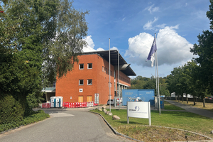  Das Gebäude 8A auf dem Gelände des Geomar Helmholtz-Zentrums für Ozeanforschung Kiel wird zurzeit kernsaniert 