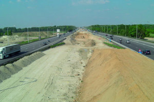  9 Anschlussbauwerk KW10 Erdarbeiten zur Verlegung der Autobahn E19 in Richtung Antwerpen 