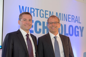  Haben für die nächsten Jahre umfangreiche Investitionen in den Bereich Wirtgen Mineral Technologies angekündigt: Stefan Wirtgen (li.) und Jürgen Wirtgen. 