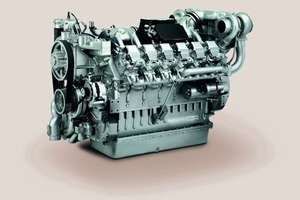  MTU-Motoren der Baureihe 2000 für Baumaschinen und Industrie haben Leistungen von 570 bis 900 kW, hier der 12V 2000 C 