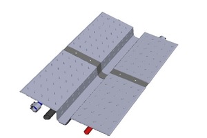  Therm-Liner Typ A, Wärmetauscher zum nachträglichen Einbau in die KanalsohleAbbildung: Uhrig Kanaltechnik 