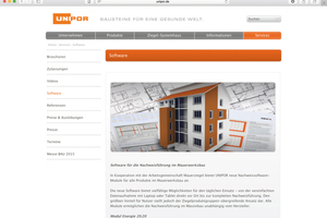  Digitaler Planungshelfer:Die Unipor-Ziegel-Gruppe bietet eine neue Bauphysik-Software an, die eine komplette Nachweisführung im Mauerwerksbau ermöglicht. In zwei Modulen lassen sich alle notwendigen Daten besonders nutzerfreundlich und unkompliziert eintragen. 