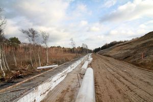  Gabionenwand in Hannover. Im Einsatz: Secugrid Geogitter 