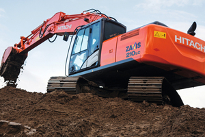  Neu von Hitachi bei Kiesel: Fünf neue mittelgroße Zaxis-5-Bagger, darunter der ZX210LC-5 