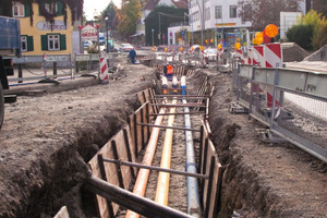  Straßenbauarbeiten in Kornwestheim: auch die Versorgungsrohrleitungen für Gas und Wasser wurden saniert 