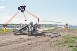  Ob Einbau von geraden Bordsteinprofilen oder komplexe Profilverläufe mit engsten Radien, der Wirtgen Autopilot steuert die Maschine genau und produziert hochwertige EinbauergebnisseFoto: Wirtgen 