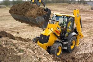  Über 400 000 Baggerlader baute JCB seit dem Jahr 1953. Die aktuellen Spitzenmodelle sind die Baureihen 3CX und 4CX mit 1 m³ Ladeschaufel und 5,97 GrabtiefeFoto: JCB 