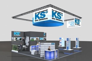  Auf dem Messestand von KS-Original werden innovative, architektonische wie auch technische Highlights gezeigt. Sie geben den Blick frei für die „Zukunft. Bauen.“ 