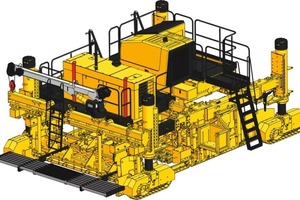  2 Gomaco präsentiert für den Commander III einen neuen Dübelsetzer, der als eigenständiges System an den Fertiger montiert wirdFoto: Gomaco 