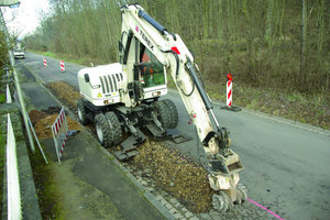  5 Hydraulische Anbaufräsen wie von Terex-Schaeff öffnen Gräben präzise ohne Mehrausbruch und arbeiten außerdem leiser und vibrationsärmer als HydraulikhämmerFotos: Terex Schaeff 