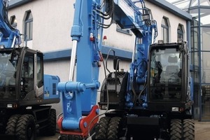  1 Die große Flexibilität der Hitachi ZX190W-3 Mobilbagger sichert unter anderem der Lehnhoff-Schnellwechsler MS 10 