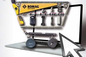  Der neue Onlineshop bietet Ersatzteile direkt von Bomag. 