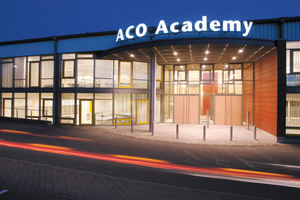  Die Aco Academy in Rendsburg / Büdelsdorf: Das hochmoderne Veranstaltungszentrum ist nach den neuesten Standards ausgerüstet und bietet ideale Bedingungen für Schulungen 