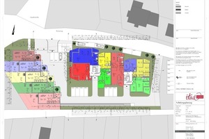  22 Eigentumswohnungen und 5 Reihenhäuser als KfW 70 Effizienzhäuser - barrierefrei gebaut (Grundriss EG) 