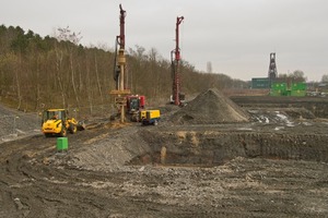  1 Rund 1230 Rüttelstopfsäulen verbessern den Baugrund auf der Baustelle Zeche Pluto in Herne 