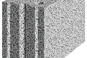  KLB-Schalldämmblöcke kamen sowohl bei den tragenden Wänden der Untergeschosse als auch bei schallschutzrelevanten Trennwänden zum Einsatz. Ihre planebene Oberfläche reduzierte dabei die benötigte Putzmenge, sodass die Trocknungsphase des Mauerwerkes deutlich verkürzt werden konnte. 