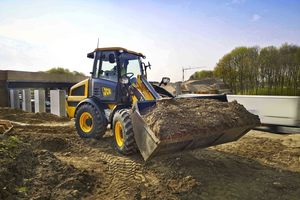  Im Einsatz zeigte der JCB 409 von JCB sein ganzes Potenzial. 