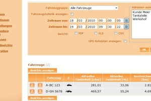  Aktuelle Daten zu jedem Fahrzeug live und online im Webportal Enaikoon fleet-control-web 