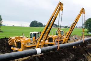  Nach der erfolgreichen Einführung der Planierraupen und Laderaupen der Generation 4 stellt Liebherr zur bauma 2010 auch zwei neue Rohrleger dieser Gerätegeneration vorFoto: Liebherr 