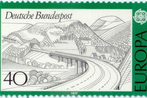  Zum zehnjährigen Jubiläum wurde die Sinntal-Brücke auf einer Briefmarke verewigt. Die Deutsche Bundespost stellte die Brücke 1977 auf einer Europamarke dar. 