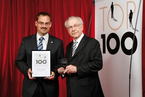  Preisverleihung Top 100 an Gerold Klausmann, Leiter Personal bei BetekFoto: Betek 