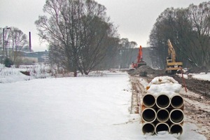  Winterbaustelle im Biosphärenreservat: Der neue Verbindungssammler von Erlau zur Kläranlage Schleusingen 