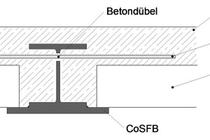  Schematische Darstellung eines integrierten Deckenträgers CoSFB 