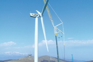  Im bulgarischen Hochgebirge wurde unter sehr schwierigen Randbedingungen ein Windpark errichtet 