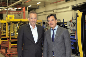  Nach 8 Jahren als Präsident der Bomag Gruppe übergibt Jörg Unger (rechts) seinen Verantwortungsbereich an Ralf Junker (links).  